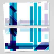 Vector business-card set for your design N579