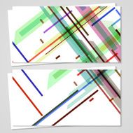 Vector business-card set for your design N580
