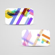 Vector business-card set for your design N583