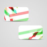 Vector business-card set for your design N584