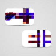 Vector business-card set for your design N585