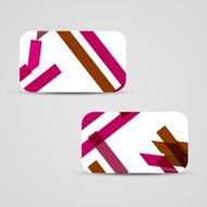 Vector business-card set for your design N586