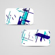 Vector business-card set for your design N587