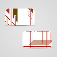 Vector business-card set for your design N588
