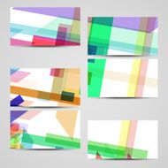 Vector business-card set for your design N592