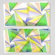 Vector business-card set for your design N595