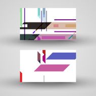 Vector business-card set for your design N604