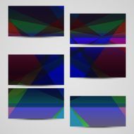 Vector business-card set for your design N605
