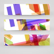 Vector banner set for your design N270