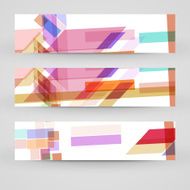 Vector banner set for your design N271