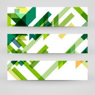 Vector banner set for your design N272