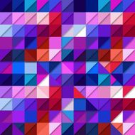 Background of origami squares pink blue red