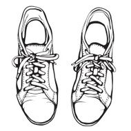 Shabby Running Shoes in Black Ink N4