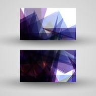 Vector business-card set for your design N610