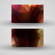 Vector business-card set for your design N611