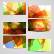 Vector business-card set for your design N612