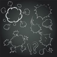 Comic book explosion elements N2