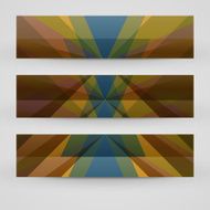 Vector banner set for your design N277