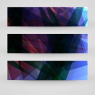 Vector banner set for your design N279