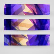 Vector banner set for your design N281
