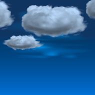 Blue sky with clouds Vector background N15