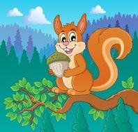 Image with squirrel theme 2