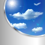 Abstract background with sky sun and clouds N3
