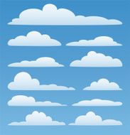 Vector set of Clouds N2