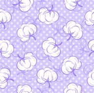 Seamless pattern with cotton buds N2