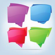 Abstract bubbles for speech EPS 8 N2