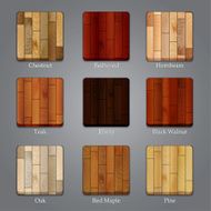 Set of wood icons N2
