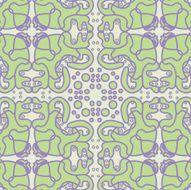 Fluffy Green Tile Pattern