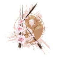 Letter K in asian style