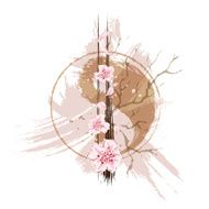 Letter I in asian style