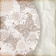 retro background with vintage butterflies and flowers