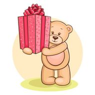 Teddy gives present