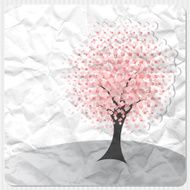 Pink flowers tree N2