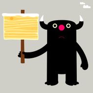 mystery master sign holding character