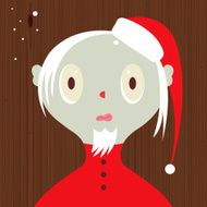 So long Santa character illustration