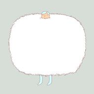 Winter warmer character costume illustration