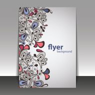 Hand Drawn Floral Pattern - Flyer or Cover Design Template N2