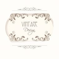 Beautiful floral decorated vintage frame N2