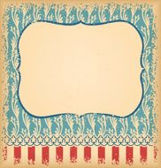 Retro unusual vintage background with ornament N2