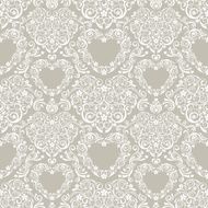 Lacy Hearts Seamless Pattern N2