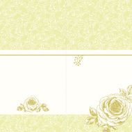 Invitation card with roses N6