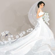 Bride with Flower Design N2