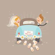 Just Married Car N5