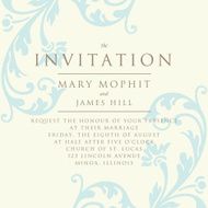 Invitation with a rich background in Renaissance style Template N3