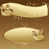 Beautiful wedding Rings Banners