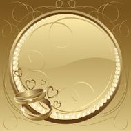 Beautiful Wedding Rings Background